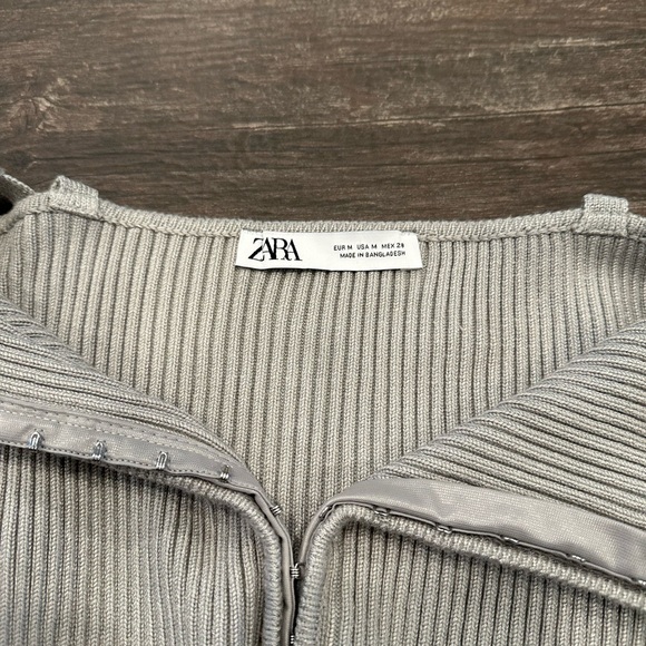 Zara Grey Knit Tank - Picture 3 of 3